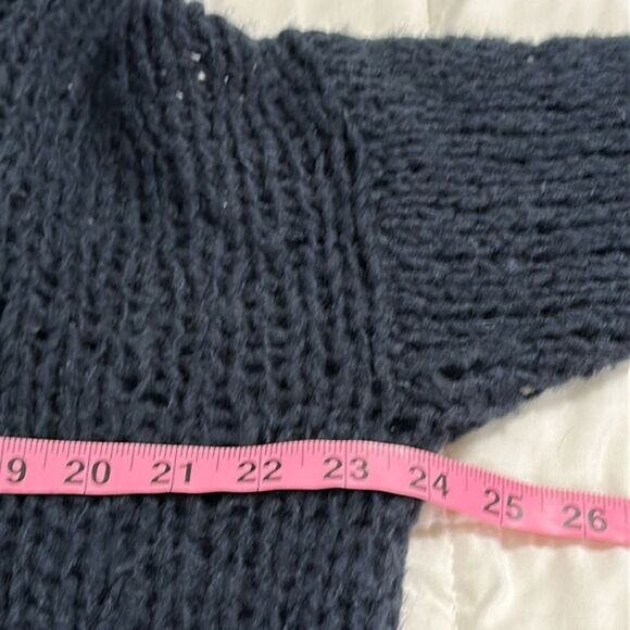 BDG Urban Outfitters Open Knit Wool Sweater Hooded Medium Boho Beachy Coast - Picture 9 of 10